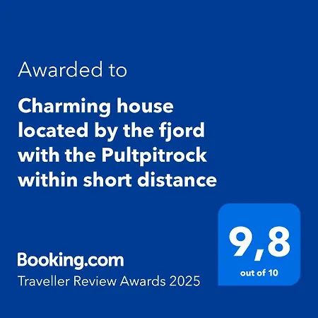 Charming House Located By The Fjord With The Pultpitrock Within Short Distance * Jørpeland
