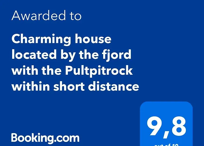 Charming House Located By The Fjord With The Pultpitrock Within Short Distance * Jørpeland
